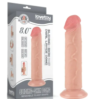 Sliding Skin Dual Layer Dong 8" (Without Balls) Sliding Skin Dual Layer Dong 8" (Without Balls)